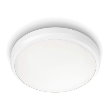 Plafón interior de led 6w 640lm 4000k luz dia. color blanco (especial baño) ø22x7cm philips