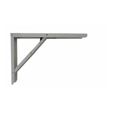 Escuadra de acero plegable abat-table plata 30x40cm