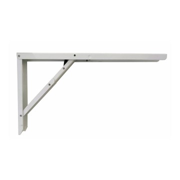Escuadra de acero plegable abat-table blanco 30x52cm