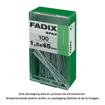 Caja s 100 unid. clavo c. reducida acero 1,4x45mm fadix