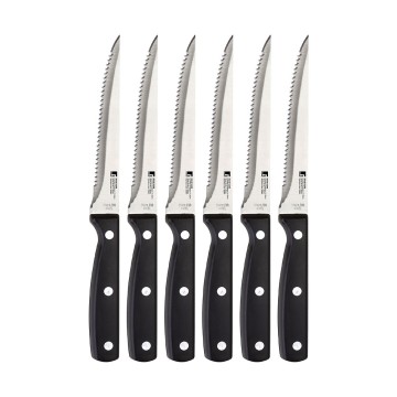 Set 6 unid. cuchillos acero inox. masterpro gourmet bg8915mm bergner