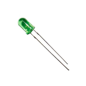Diodo led color verde 5mm (manualidades) 1,9v edm