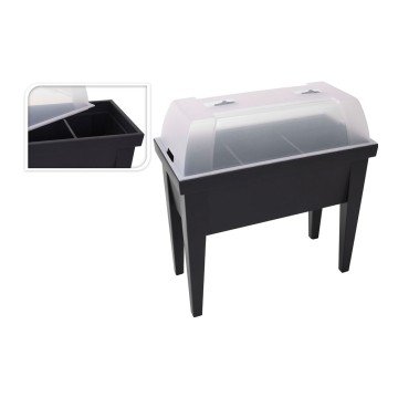 Invernadero tipo mesa color negro 80x40x65cm