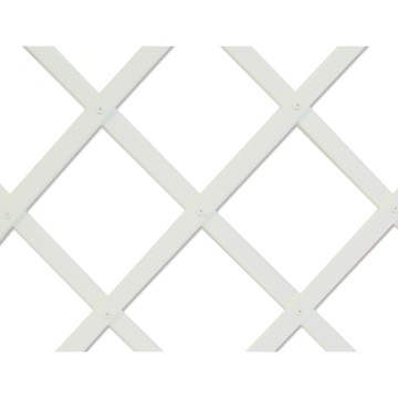 Trelliflex celosia de plastico 1x2m color blanco perfil de listones 22x6mm nortene