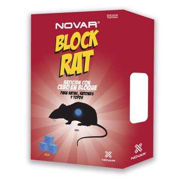 Novar block rat brodifacoum raticida 300g