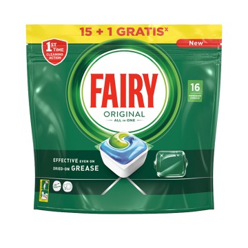 Fairy lavavajillas pack 15+1 original capsulas