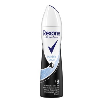 Desodorante rexona spray 150ml invisible aqua