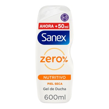 Gel sanex zero nutritivo piel seca 600ml