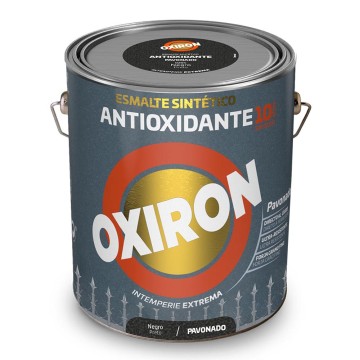 Esmalte sintético metálico antioxidante oxiron pavonado negro 4l titan 5809045