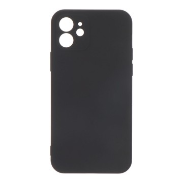 Carcasa negra de plástico soft touch para iphone 12