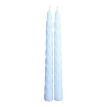 Pack 2 velas decorativas blancas ø2x24cm magic lights