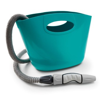 Kit manguera extensible aquapop 15m con cesta de plástico color azul gf80267600 gf