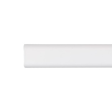 Barra armario ovalada metal blanco 200cm cintacor - storplanet