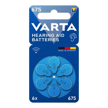 Pila para audífonos varta hearing aid batteries 675 (blister 6 unid.)
