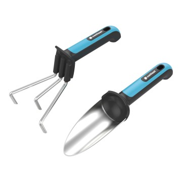 Kit mini de herramientas de mano y guantes jardín energo cellfast