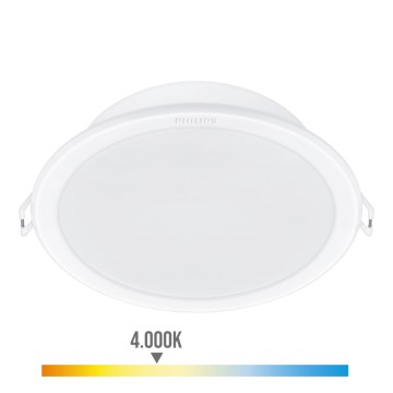 Pack 2uds meson downlight blanco, ø215mm, 23,5w 4000k 2550im. philips