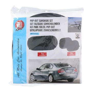 Pack parasol pop-out de coche, color negro. all ride