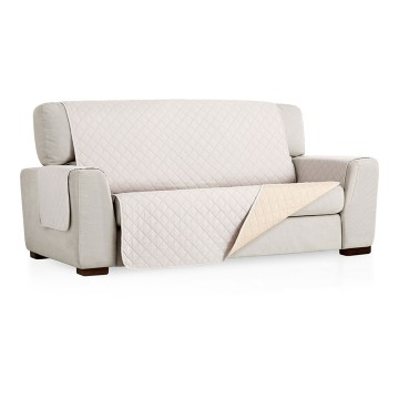 Cubre sofa reversible marfil 2 plazas belmarti