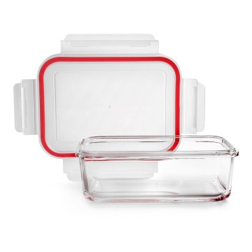 Fiambrera borosilicato rectangular, cap: 0,400ml, 754704. ibili