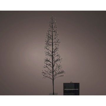 Arbol microled solar, luz parpadeante, 192 led, blanco calido. lumineo