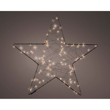 Estrella de malla micro led, ø38cm. lumineo