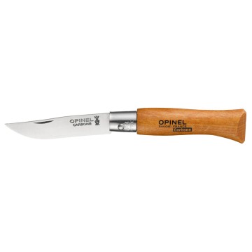 Navaja acero carbono nº4, hoja de 5cm. opinel