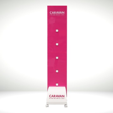 Expositor perfumes caravan dimensiones: 39x191x38cm