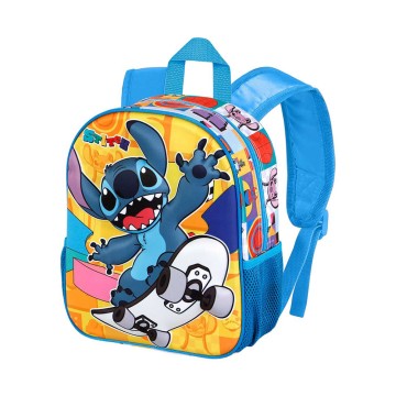 Mochila 3d pequeña lilo y stitch skater. karactermania