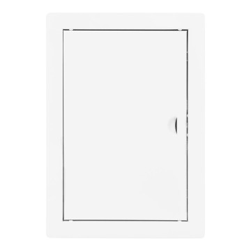 Tapa de registro rectangular empotrable acero blanco 20x30cm