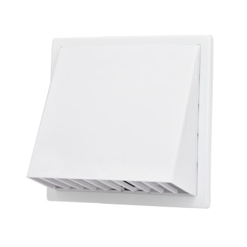 Rejilla ventilación con campana abs ø 100mm 170x170mm blanca