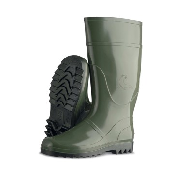 Bota de agua caña alta color verde oliva talla 41