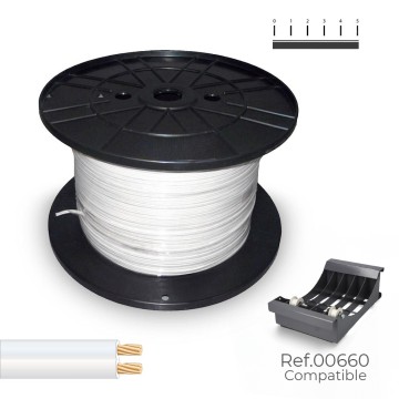 Cable paralelo 2 x 1,50 mm² blanco 300 m. (bobina mediana)