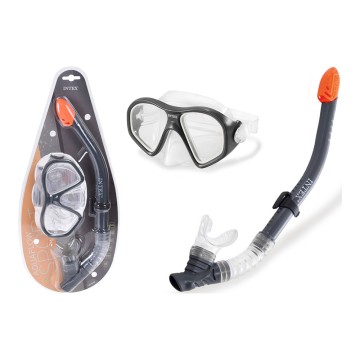 Gafas y tubo snorkel