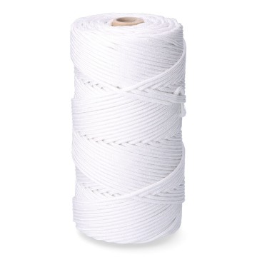 Cuerda trenzada pp blanca 5 mm x 200 m