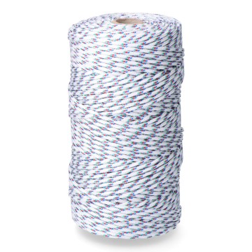 Cuerda trenzada pp tricolor 5 mm x 200 m