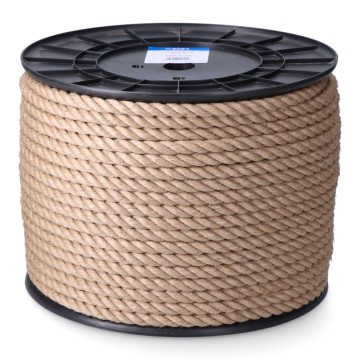 Cuerda yute 3 cabos natural 12 mm x 100 m
