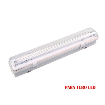 Pantalla fluorescente estanca para tubo de led 1x18w (eq. 36w) 220v 126cm ip65 edm