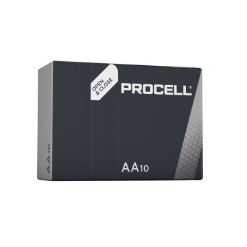 Pila alkalina procell duracell aa - lr06 1,5v (caja 10 unid.) ø14,5x50,5mm