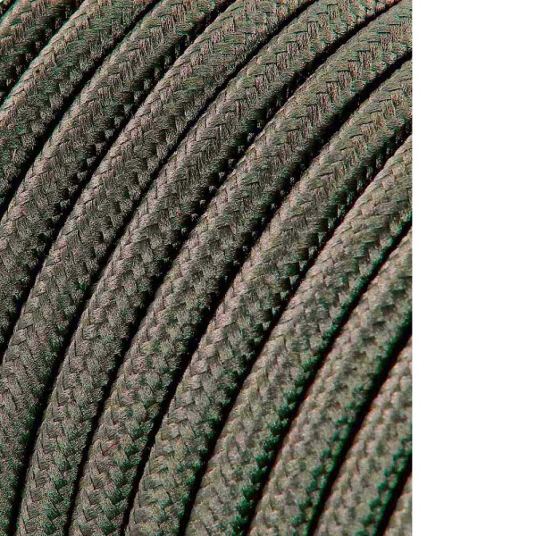 Cable cordon tubulaire 2x0,75mm c63 gris oscuro 5m
