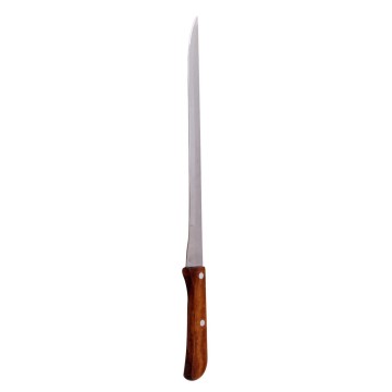 Cuchillo jamonero mango de madera 36,5cm