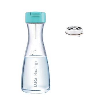 Botella de agua filtracion instantanea flow'ngo laica 1,25l (incluye 1 filtro) b01ba01