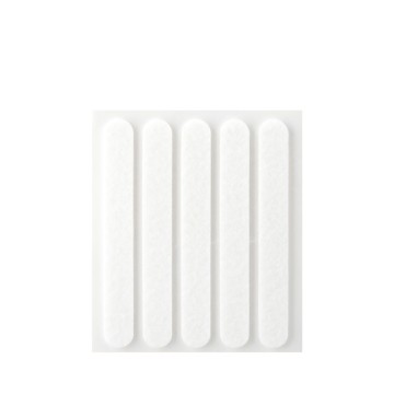 Pack 5 fieltros blanco sinteticos adhesivos 95x12mm plasfix inofix