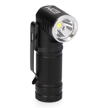 Mini linterna 1 led. cabezal direccionable. recargable 8w 450lm edm